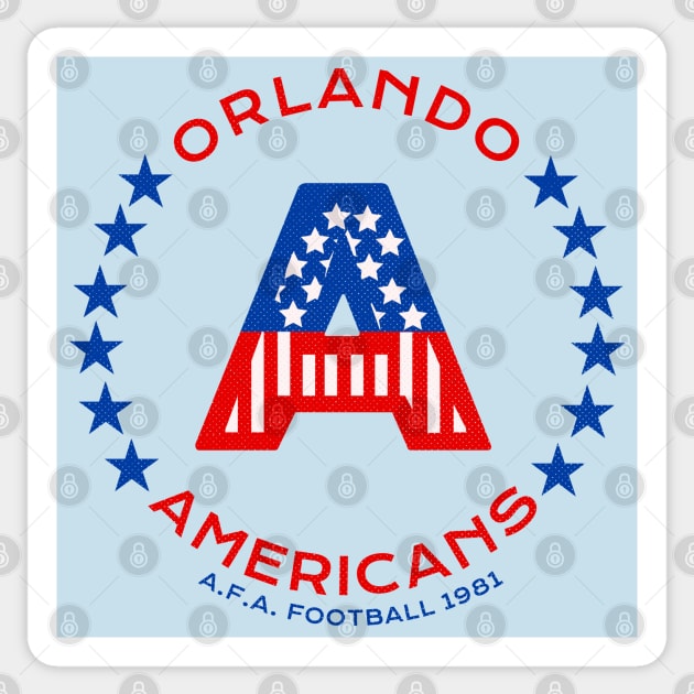 Defunct Orlando Americans AFA Football 1981 Sticker by LocalZonly